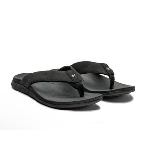 Kuru Black Flip Flop Sandal Mens 12 Orthotic Arch Support New In Box